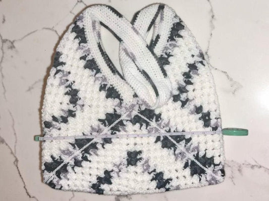 Granny Square Crochet Crossbody Bag