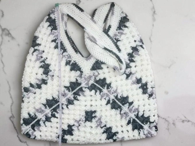 Granny Square Crochet Crossbody Bag