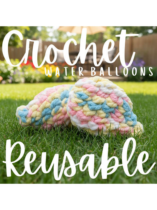 Reusable Crochet Water Balloons | Handmade Eco-Friendly Summer Toy | Soft Splash Balls for Kids